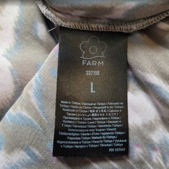 L Farm Rio Pineapple Ikat a-line midi skirt - Picture 5 of 10